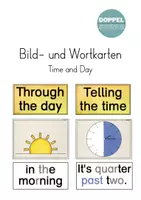 Vorschau - Bildkarten - Bild- und Wortkarten "Time and Day" - Deckblatt