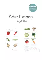 Vorschau - Arbeitsblätter - Picture Dictionary "Vegetables" - Bilderwörterbuch - Deckblatt