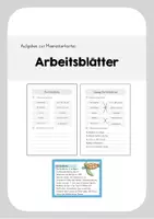 Vorschau - Arbeitsblätter - Arbeitsblätter zur Meerestierkartei - Deckblatt
