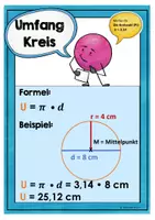 Vorschau - Merkblätter - Kreis - Umfang und Flächeninhalt - Seite 1