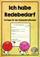 Vorschau - Anderer Materialtyp - Ich habe Redebedarf - Schreibvorlage - Deckblatt