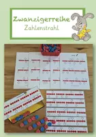 Vorschau - Aufgabenkarten - Zwanzigerreihe – Zahlenstrahl - Deckblatt
