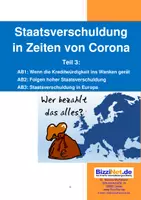 Vorschau - Stundenentwürfe - Staatsverschuldung in Zeiten von Corona: Kreditwürdigkeit, Folgen dauerhaft hoher Staatsverschuldung und Verschuldung in Europa - Deckblatt