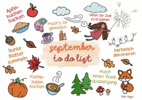 Vorschau - Mal- und Bastelvorlagen - 🌻September 🍁To do Liste 🍎🍂 - Seite 1