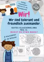 Vorschau - Arbeitsblätter - Wir! Wir sind tolerant und freundlich. Magst du etwa Mara? - Deckblatt