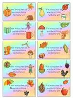 Vorschau - Anderer Materialtyp - Feriengruß Herbstferien Grundschule - Seite 2