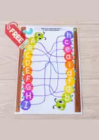 Vorschau - Arbeitsblätter - Alphabet Caterpillar matching activity - Deckblatt