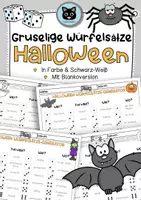 Vorschau - Arbeitsblätter - Halloween | Gruselige Würfelsätze schreiben - Deckblatt