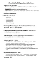 Vorschau - Merkblätter - Merkblatt - Nachkriegszeit und Kalter Krieg - Deckblatt