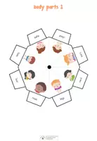 Vorschau - Spiele - vocabulary wheel (Lerndrehscheibe) - body parts - Deckblatt