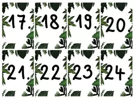 Vista previa - Tarjetas / Manipulativos - Calendario para la clase de los loros (blanco) - página 3