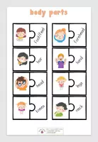 Vorschau - Spiele - vocabulary puzzle - body parts - Seite 1