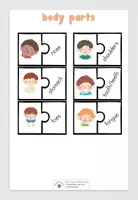 Vorschau - Spiele - vocabulary puzzle - body parts - Seite 2