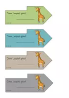 Vorschau - Fördermaterial/Inklusion - Lesepfeil Giraffe - Seite 3