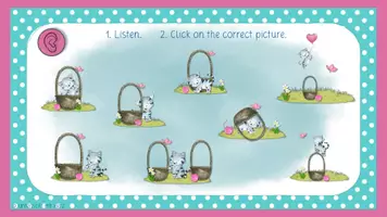 Vista previa - Interactivos - interactive - Listening - Prepositions Kitty - página 2