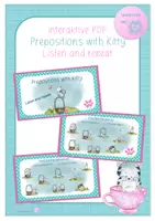 Vorschau - Spiele - interaktive PDF - Listen and repeat Prepositionen mit Kitty - Deckblatt