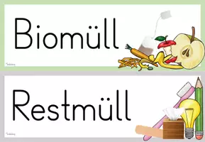 Vorschau - Merkblätter - Müllschilder für den Klassenraum - Seite 2