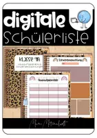 Vorschau - Interaktives Material - digitale Hausaufgabenliste und Schülerbeobachtungen - Deckblatt
