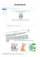 Vorschau - Interaktives Material - Kombinatorik - Die Geschichte des kleinen Meerschweinchens, das wie die anderen Tiere sein wollte - Deckblatt