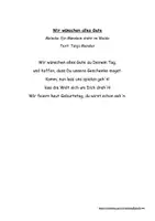 Vorschau - Text - Geburtstagslieder: Bruder Jakob, Mein Hut der hat 3 Ecken, Alle Vögel sind schon da, Kommt ein Vogel geflogen, Ein Männlein steht im Walde - Seite 3