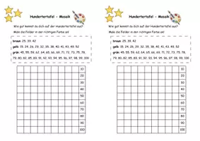 Vorschau - Arbeitsblätter - Hundertertafel Mosaik - ZR bis 100 Klasse 2 - Seite 3