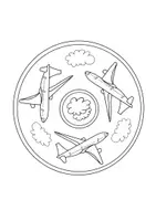Vorschau - Mal- und Bastelvorlagen - Mandalas zum Thema Fahrzeuge und Verkehr - Seite 2