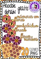 Vista previa - Elementos para la creación de materiales - Numeros en flores 1-10 Lore Zenbakiak (Flower Numbers) - Portada