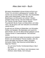 Vorschau - Arbeitsblätter - Ich und meine Lieblingssachen - Mein Ich Buch - Seite 1