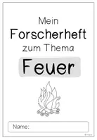 Vorschau - Unterrichtsreihen - Forscherheft zur Kartei mit Experimenten zum Thema Feuer - Seite 1