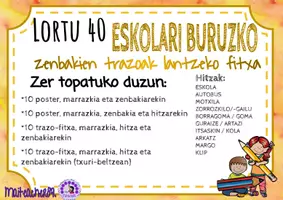 Vista previa - Hojas de trabajo - Trazoa landuz 1-10 zenbakiak - ESKOLA- - página 2