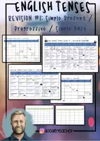 Vorschau - Arbeitsblätter - English Grammar - Revision # 1 (Simple Present / Present Progressive / Simple Past) - Deckblatt
