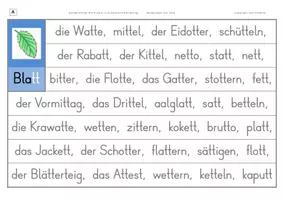 Vorschau - Arbeitsblätter - Konzentriertes Wortschatz- und Rechtschreibtraining - Wörter mit Doppel-t - Seite 3