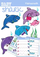 Vista previa - Unidades / Secuencias / Situaciones de Aprendizaje - Baby Shark Song Pre-K Activities - Portada