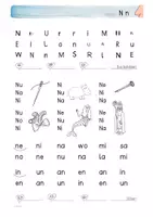 Vorschau - Arbeitsblätter - Leseblatt N: Buchstaben, Silben, Wörter, Sätze - AEIOU MLSWRN - Seite 3