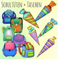 Vorschau - selbst erstellte Cliparts/Grafiken - Cliparts: Einschulung, erster Schultag - Seite 2