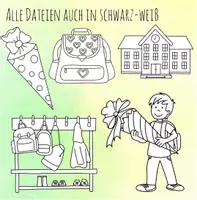 Vorschau - selbst erstellte Cliparts/Grafiken - Cliparts: Einschulung, erster Schultag - Seite 3