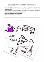 Vorschau - Bildkarten - Bild&Schrift Karten Sammlung - DaZ / DaF - Grundschule - Deckblatt