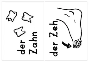 Vorschau - Bildkarten - Bild&Schrift Karten Sammlung - DaZ / DaF - Grundschule - Seite 1