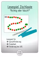 Vorschau - Spiele - Lesespiel Zischlaute - "Richtig oder falsch?" - Deckblatt