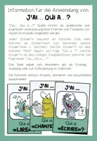 Vorschau - Spiele - LES VERBES (Verben) - J‘ai... Qui a...? (FRANZÖSISCH) - Seite 1
