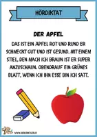 Vorschau - Fördermaterial/Inklusion - Hördiktat / Malgeschichte "Der Apfel" - Seite 2