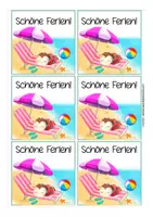 Vorschau - Mal- und Bastelvorlagen - Feriengrüße Marienkäferklasse kostenlos - Seite 2
