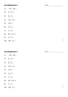 Vorschau - Arbeitsblätter - Grundlagentests/ Kopfrechentests Mathe Klasse 8 - Seite 3