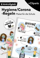 Vorschau - Poster - Hygiene/ Corona-Regeln Plakat + Cliparts #diversitykids - Deckblatt