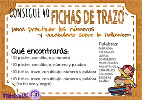 Vista previa - Unidades / Secuencias / Situaciones de Aprendizaje - Practica trazo números 1-10 -Halloween - página 2