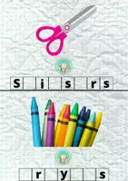 Vista previa - Unidades / Secuencias / Situaciones de Aprendizaje - School Objects - Missing Letters - página 1