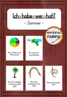 Vorschau - Spiele - Lesespiel Sommerferien (Ich-habe-wer-hat?) - Deckblatt