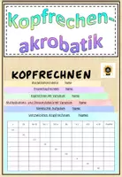 Vorschau - Fördermaterial/Inklusion - Kopfrechenakrobatik, Kopfrechnen Übungen - Deckblatt