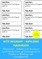Vorschau - Anderer Materialtyp - Bitte besorgen - Aufkleber in Kurzversion - Deckblatt