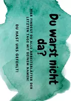 Vorschau - Arbeitsblätter - Du warst nicht da - Vorlage für eine Sammelmappe - Deckblatt